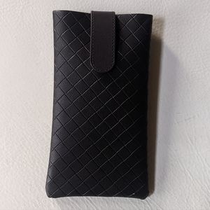 Bottega Veneta intrecciato genuine woven brown leather case Inrtetti 75864